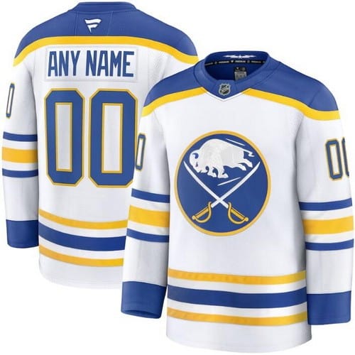 Buffalo Sabres Customized White Fanatics Authentic Jersey