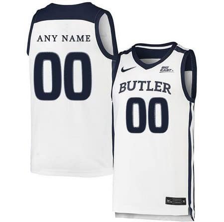 Butler Bulldogs Customized White 2019 College Basketball Jersey