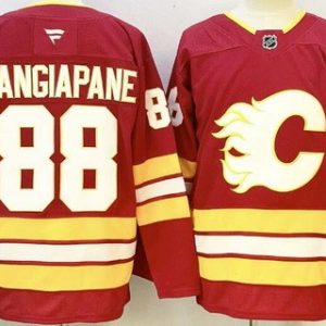 Calgary Flames #88 Andrew Mangiapane Red Authentic Jersey