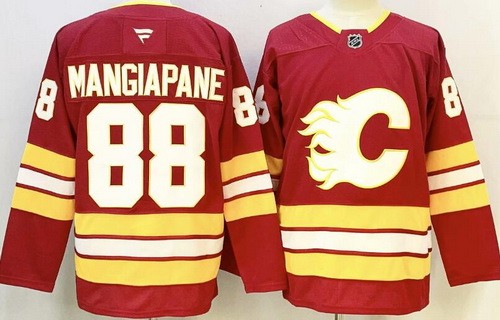 Calgary Flames #88 Andrew Mangiapane Red Authentic Jersey