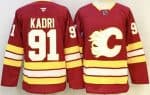 Calgary Flames #91 Nazem Kadri Red Authentic Jersey