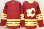 Calgary Flames Blank Red Authentic Jersey