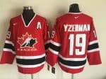 Canada #19 Steve Yzerman Red Hockey Jersey