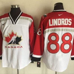 Canada #88 Eric Lindros White Hockey Jersey