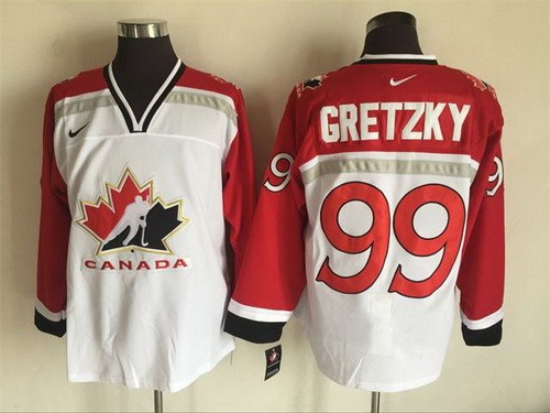 Canada #99 Wayne Gretzky White Hockey Jersey