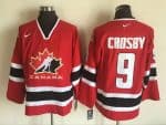 Canada #9 Sidney Crosby Red Hockey Jersey