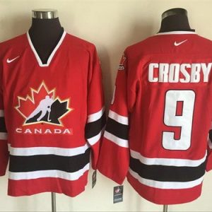 Canada #9 Sidney Crosby Red Hockey Jersey