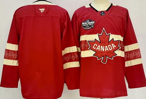 Canada Blank Red 2025 4 Nations Face Off Authentic Jersey