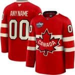 Canada Customized Red 2025 4 Nations Face Off Authentic Jersey
