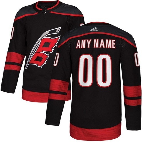 Carolina Hurricanes Customized Black Alternate Authentic Jersey