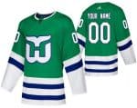 Carolina Hurricanes Customized Green Authentic Jersey