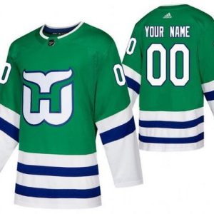 Carolina Hurricanes Customized Green Authentic Jersey