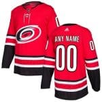 Carolina Hurricanes Customized Red Authentic Jersey