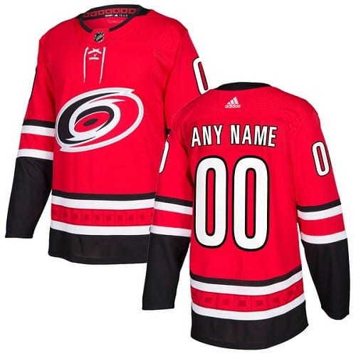 Carolina Hurricanes Customized Red Authentic Jersey