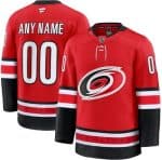 Carolina Hurricanes Customized Red Fanatics Authentic Jersey