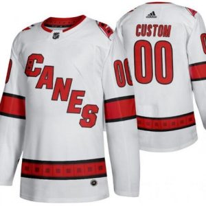 Carolina Hurricanes Customized White Alternate Authentic Jersey