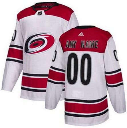 Carolina Hurricanes Customized White Authentic Jersey