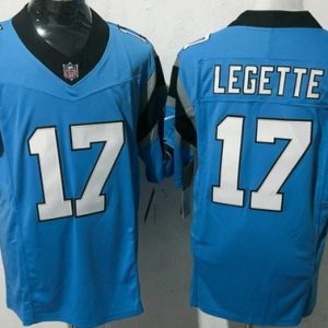 Carolina Panthers #17 Xavier Legette Limited Blue FUSE Vapor Jersey