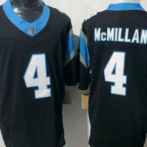 Carolina Panthers #4 Tetairoa McMillan Limited Black FUSE Vapor Jersey
