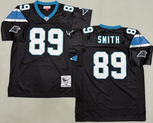 Carolina Panthers #89 Steve Smith Black 2003 Throwback Jersey