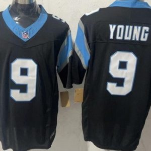 Carolina Panthers #9 Bryce Young Limited Black FUSE Vapor Jersey