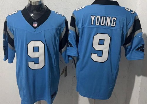 Carolina Panthers #9 Bryce Young Limited Blue FUSE Vapor Jersey