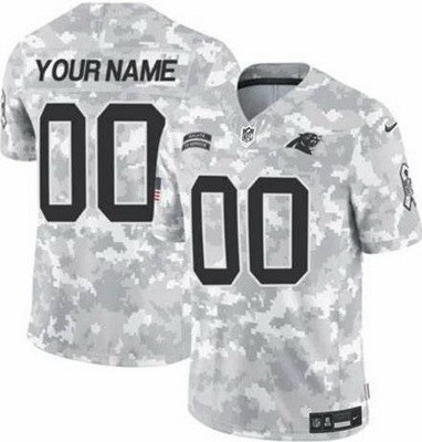 Carolina Panthers Customized Limited Arctic Camo 2024 Salute to Service Jersey
