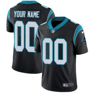Carolina Panthers Customized Limited Black Vapor Untouchable Jersey