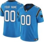 Carolina Panthers Customized Limited Blue FUSE Vapor Jersey