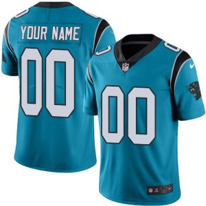 Carolina Panthers Customized Limited Blue Vapor Untouchable Jersey