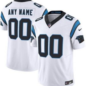 Carolina Panthers Customized Limited White FUSE Vapor Jersey