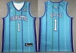Charlotte Hornets #1 Lamelo Ball Blue Classic Icon Sponsor Swingman Jersey