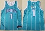 Charlotte Hornets #1 Lamelo Ball Blue Icon Sponsor Swingman Jersey