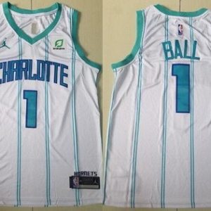 Charlotte Hornets #1 Lamelo Ball White Icon Sponsor Swingman Jersey