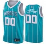 Charlotte Hornets Custom Green 2021 Icon Hot Press Jersey