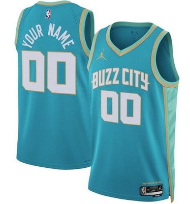 Charlotte Hornets Custom Green 2023 City Icon Heat Press Jersey