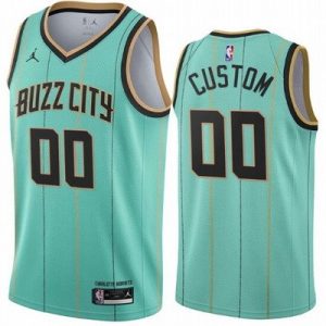 Charlotte Hornets Customized Green 2021 City Stitched Swingman Jersey