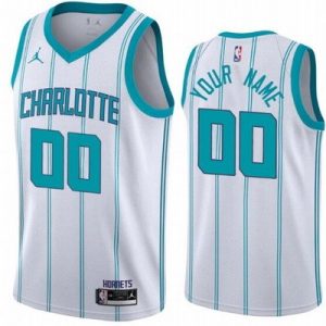 Charlotte Hornets Customized White 2021 Stitched Swingman Jersey