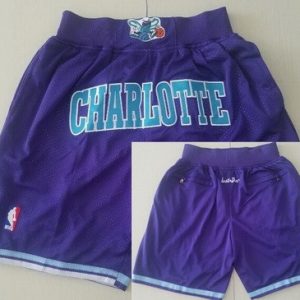 Charlotte Hornets Purple Just Don Shorts