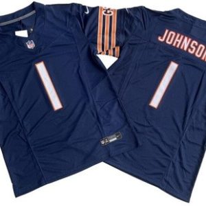 Chicago Bears #1 Jaylon Johnson Limited Navy FUSE Vapor Jersey