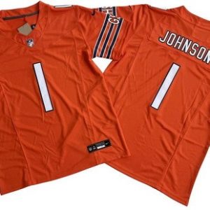 Chicago Bears #1 Jaylon Johnson Limited Orange FUSE Vapor Jersey