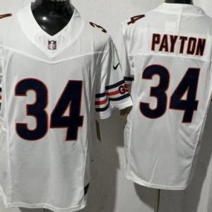 Chicago Bears #34 Walter Payton Limited White FUSE Vapor Jersey