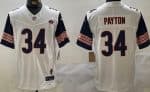 Chicago Bears #34 Walter Payton Limited White Illinois 51 Patch FUSE Vapor Jersey
