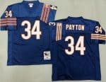 Chicago Bears #34 Walter Payton Navy 1985 Throwback Jersey
