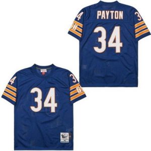 Chicago Bears #34 Walter Payton Navy 1985 Throwback Mesh Jersey
