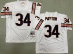 Chicago Bears #34 Walter Payton White 1985 Throwback Jersey