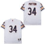 Chicago Bears #34 Walter Payton White 1985 Throwback Mesh Jersey