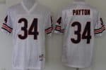Chicago Bears #34 Walter Payton White Throwback Jersey