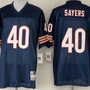 Chicago Bears #40 Gale Sayers Navy 1985 Throwback Jersey