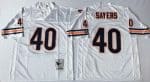 Chicago Bears #40 Gale Sayers White 1985 Throwback Jersey